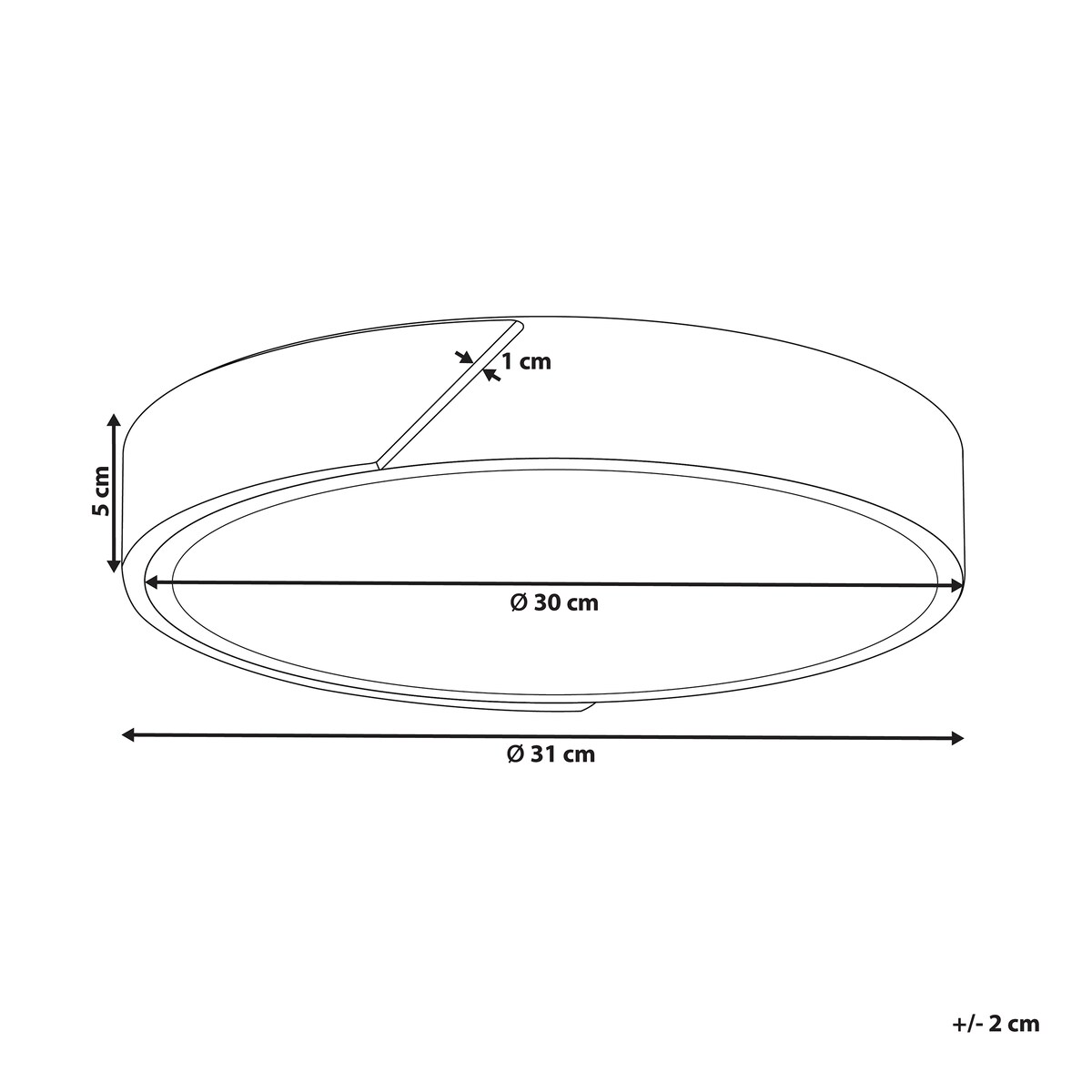 Lampa sufitowa LED PATTANI Metal Szary