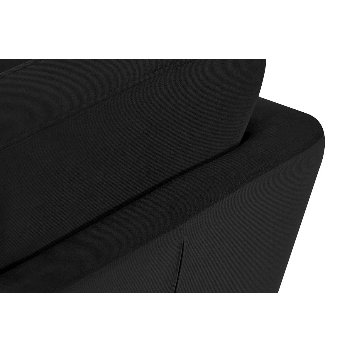 KONSIMO TAGIO Czarna skandynawska sofa 2-osobowa