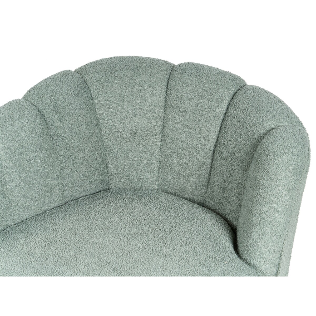 Szezlong boucle lewostronny zielony ALLIER