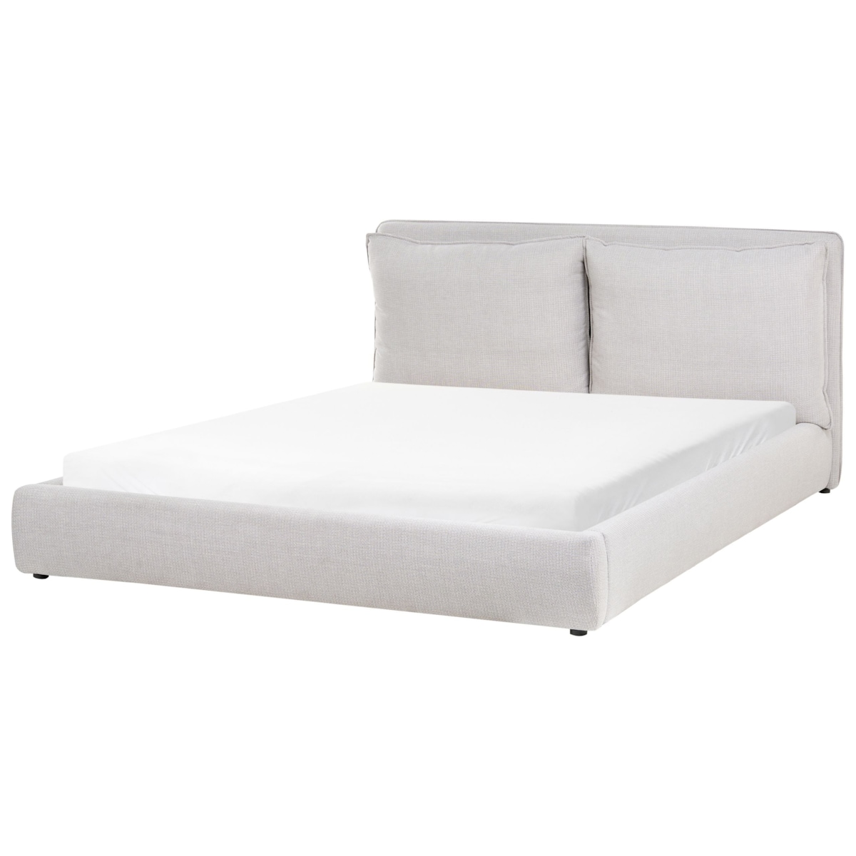 Łóżko wodne BAJONNA 180 x 200 cm Jasnoszary