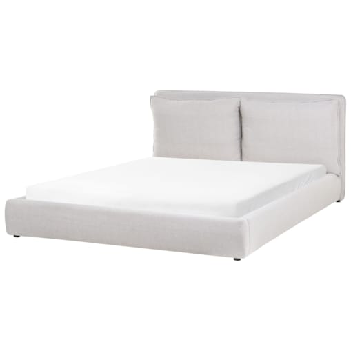 Łóżko wodne BAJONNA 180 x 200 cm Jasnoszary