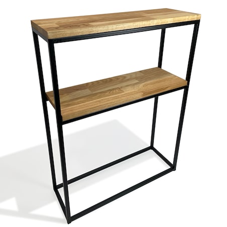 Konsola meblowa czarna 60x80x20cm podwójna