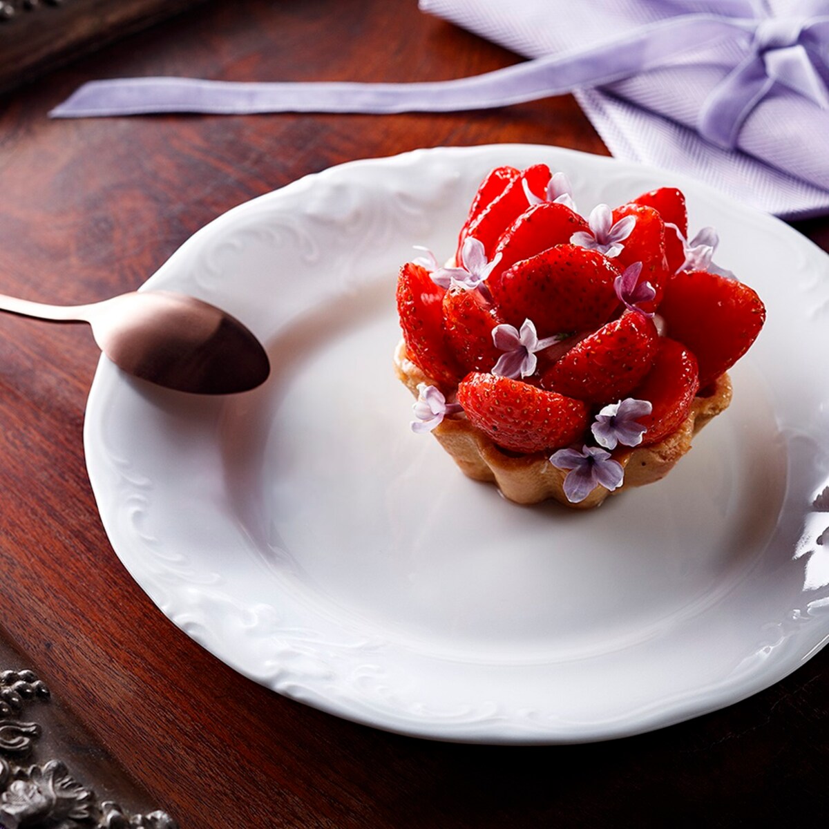 Talerz płytki 17 cm Fryderyka Biała C001