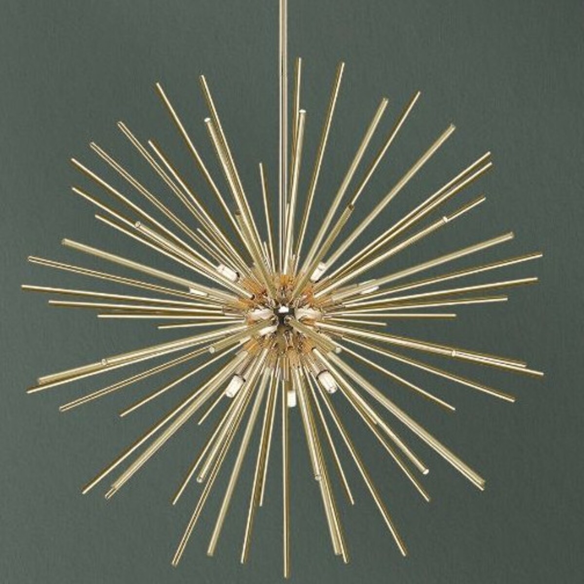 LAMPA wisząca URCHIN P0491-09C-F7DY Zumaline metalowa OPRAWA designerska gwiazda sople ZWIS złoty