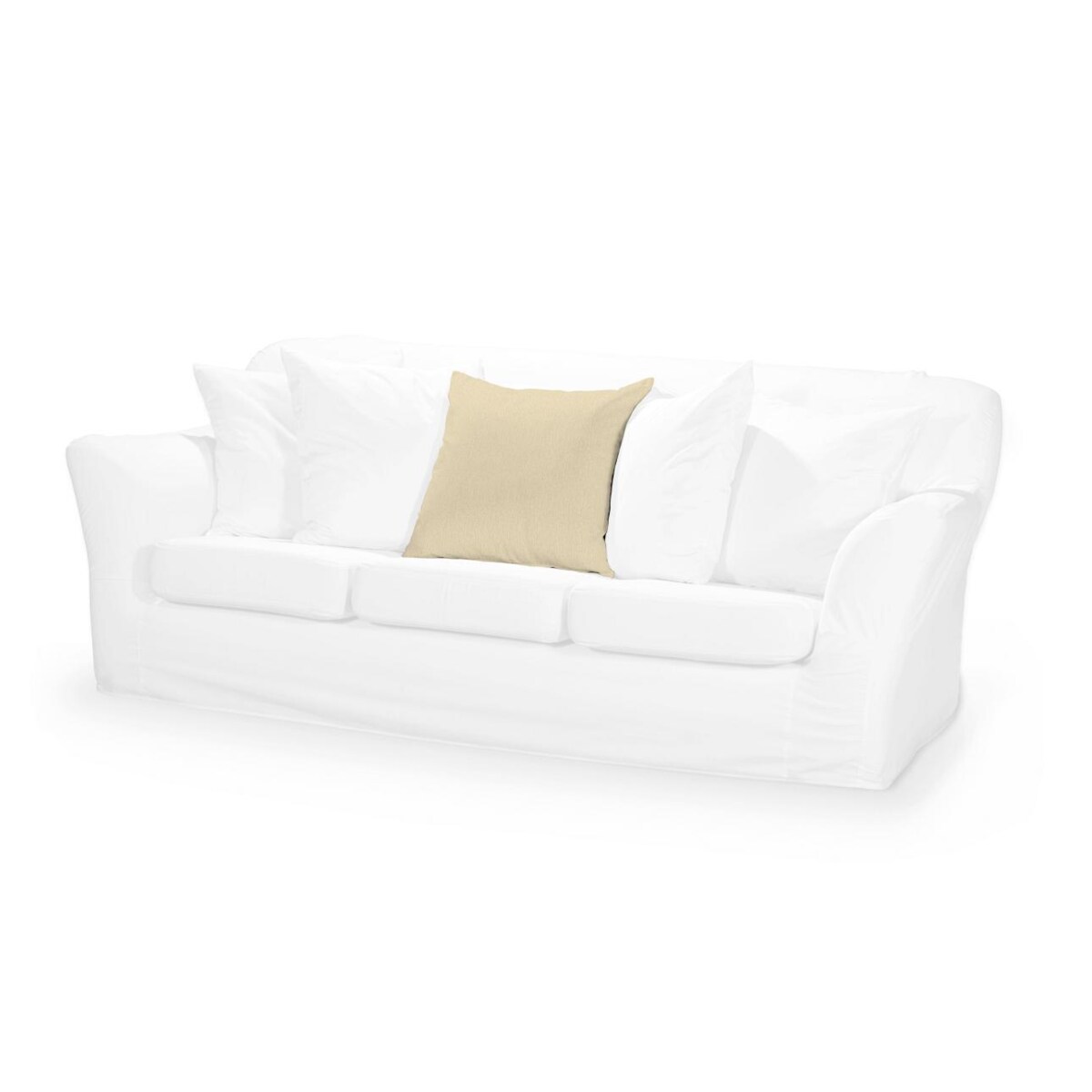 Poszewka Tomelilla 55x55cm, kremowy szenil, 55 x 55 cm, Chenille