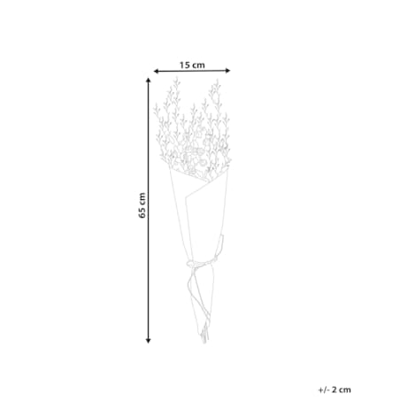 Bukiet suszonych kwiatów 65 cm pomarańczowo-zielony AZUEL
