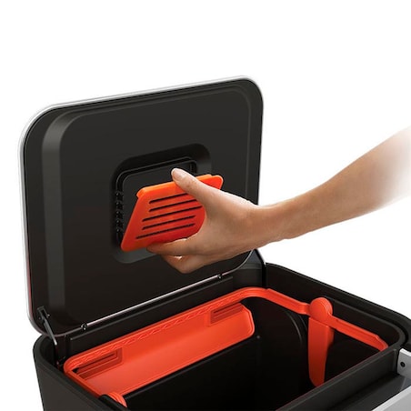 Kosz na odpady stalowy TITAN, 30 l, Joseph Joseph