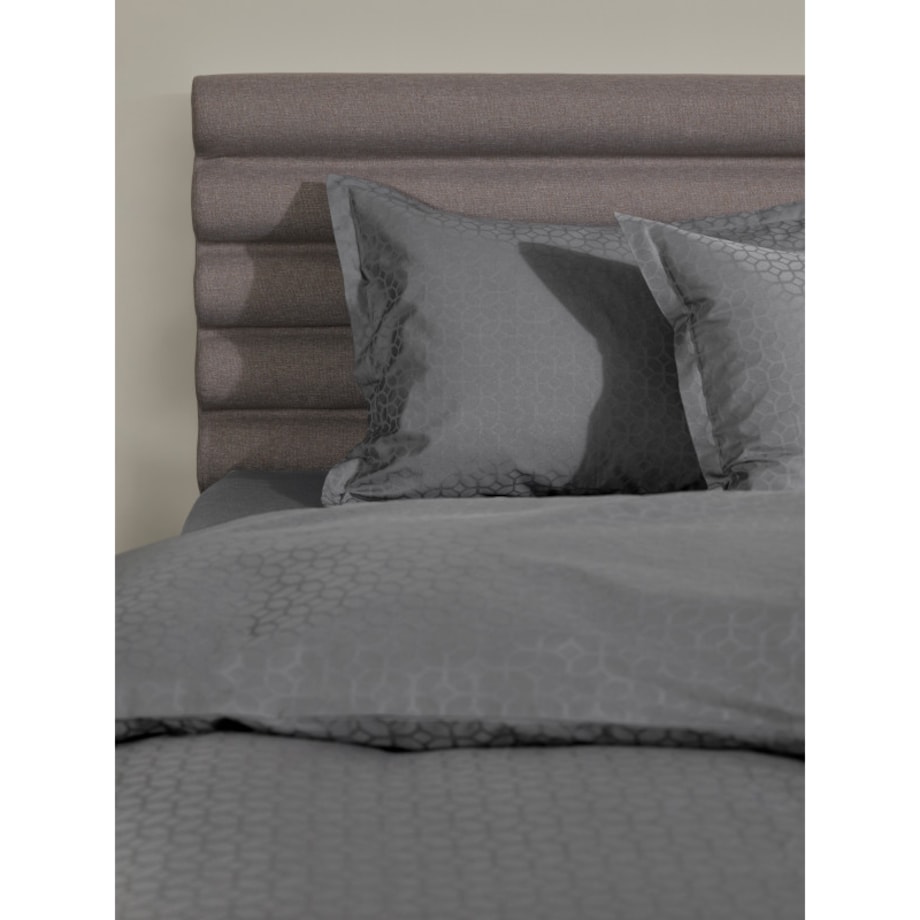 Poszewka na poduszkę Home by Tempur® Luxe Jacquard Cotton 70/75x50 Antracyt