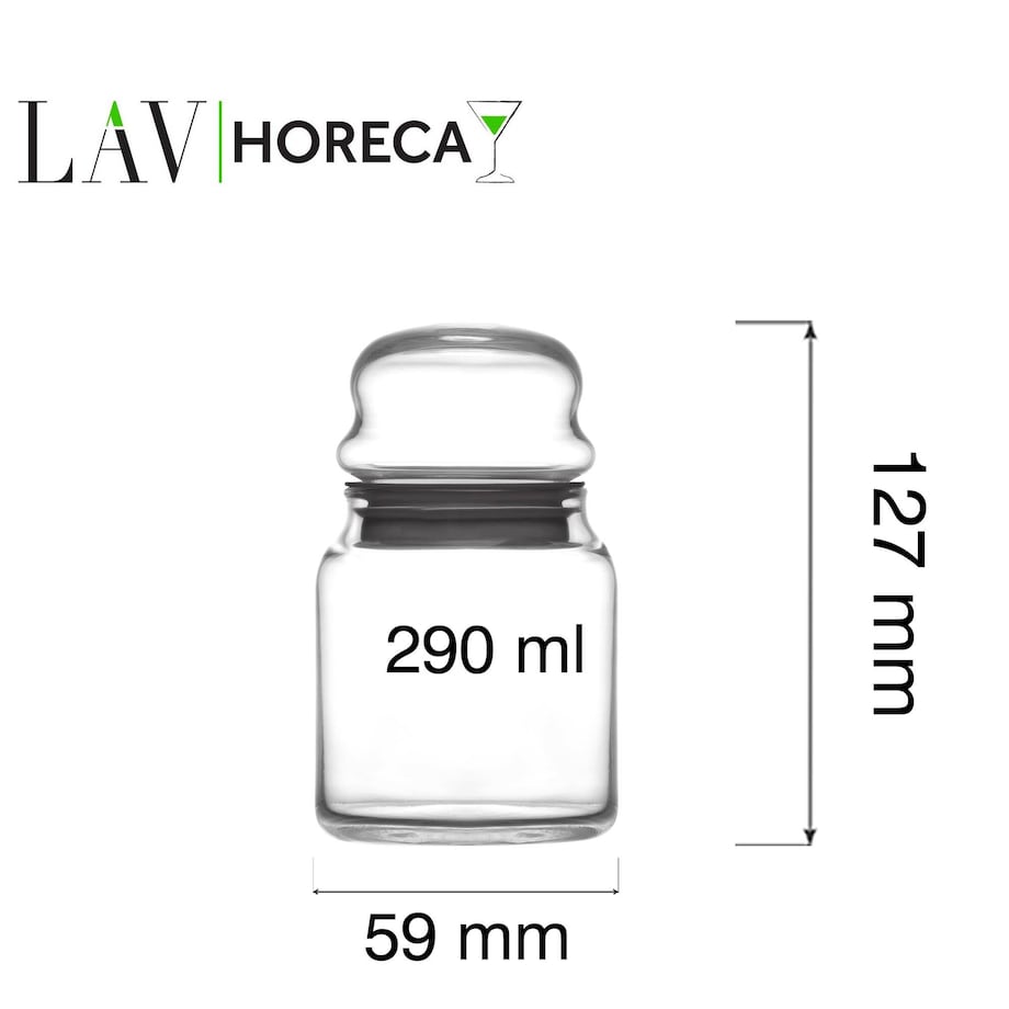 Słoik z pokrywką Phuket 290ml, LAV