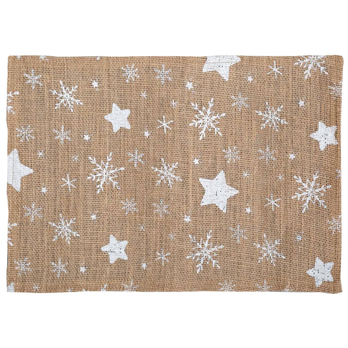 Jutowa podkładka w gwiazdki, 45 x 30 cm