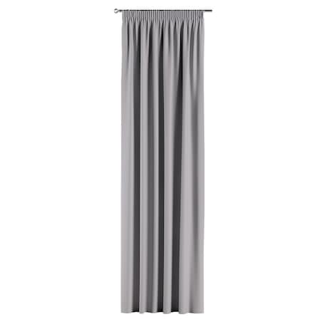 Zasłona na taśmie marszczącej 1 szt. 130x245 ciepły szary