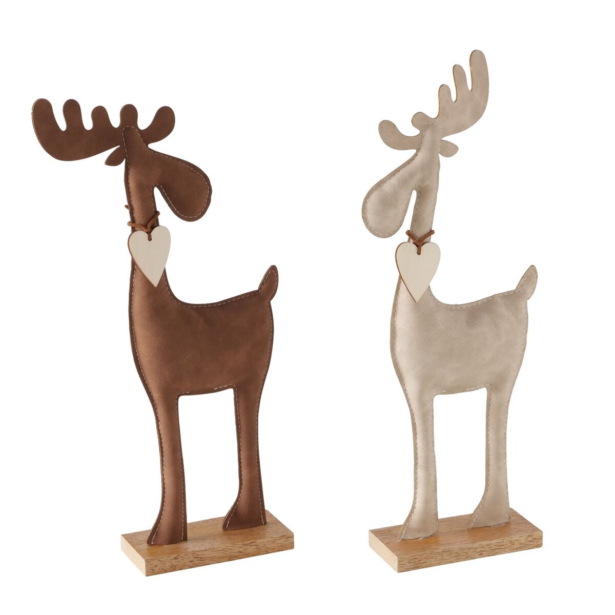 Figurka - ręcznie wykonany łoś 34x17x5 cm PODER-2 beżowy