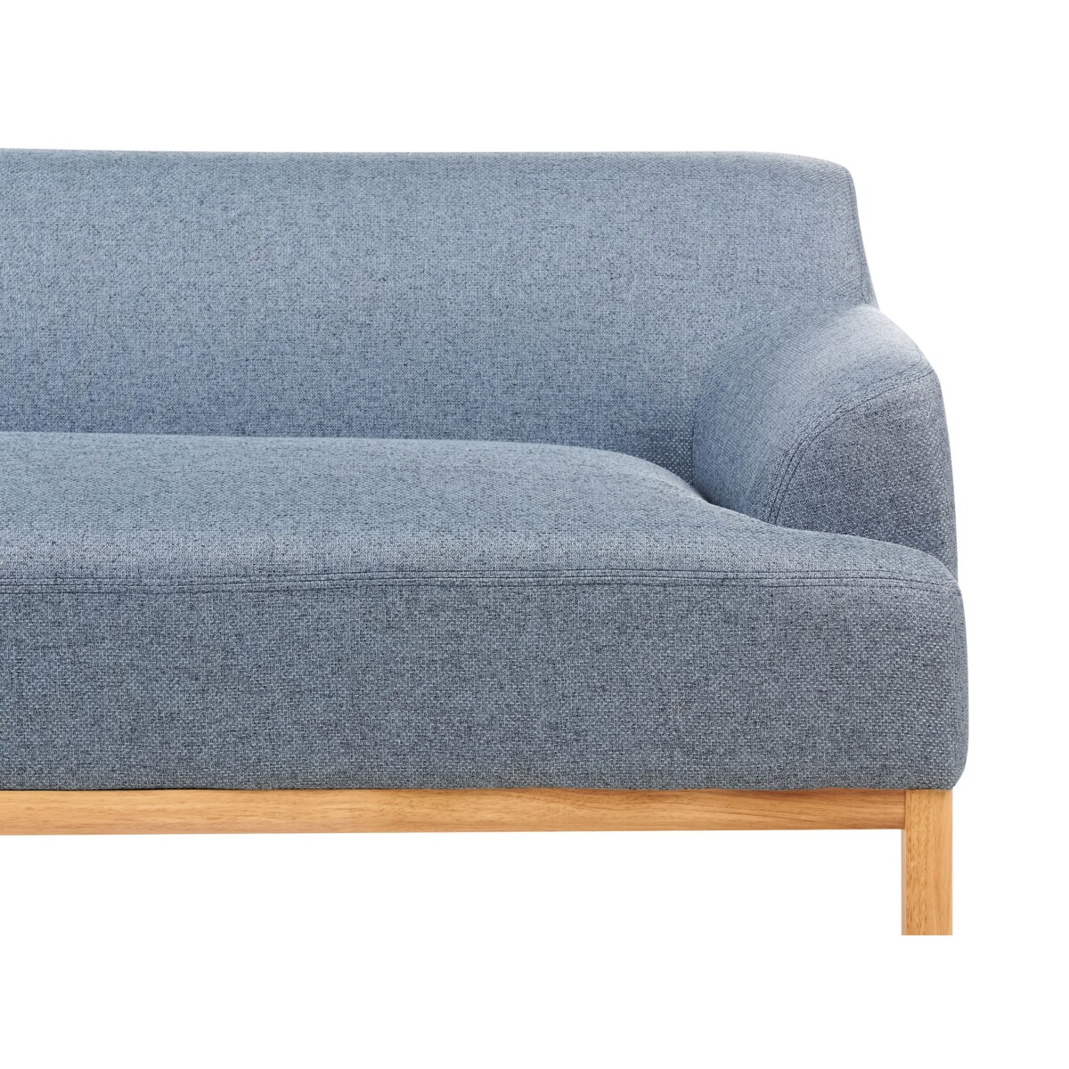 Sofa narożna prawostronna SOSJO Niebieski Tkanina Prawostronny