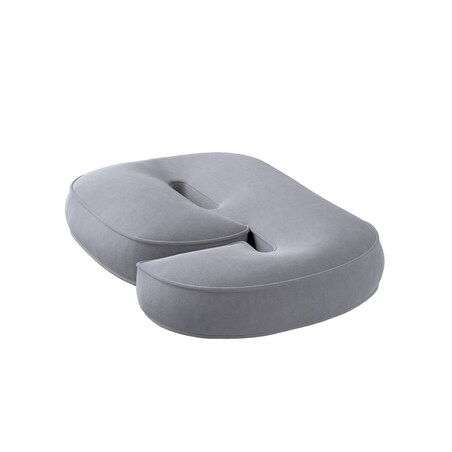 Poduszka Cyferka 6, srebrzysty szary, 25 x 40 cm, Posh Velvet