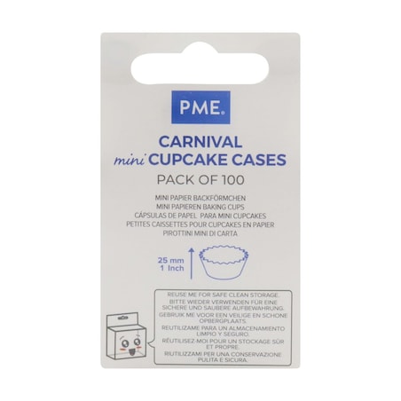 PME Papilotki do babeczek (100 sztuk) wielokolorowy