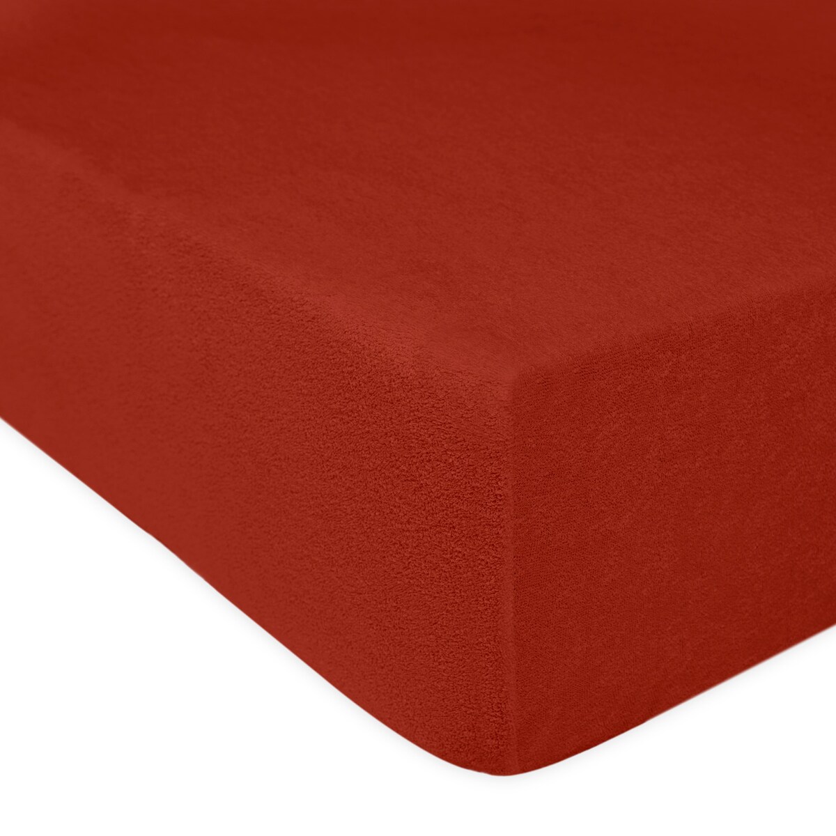 Prześcieradło frotte z gumką 180x200 kolor bordo