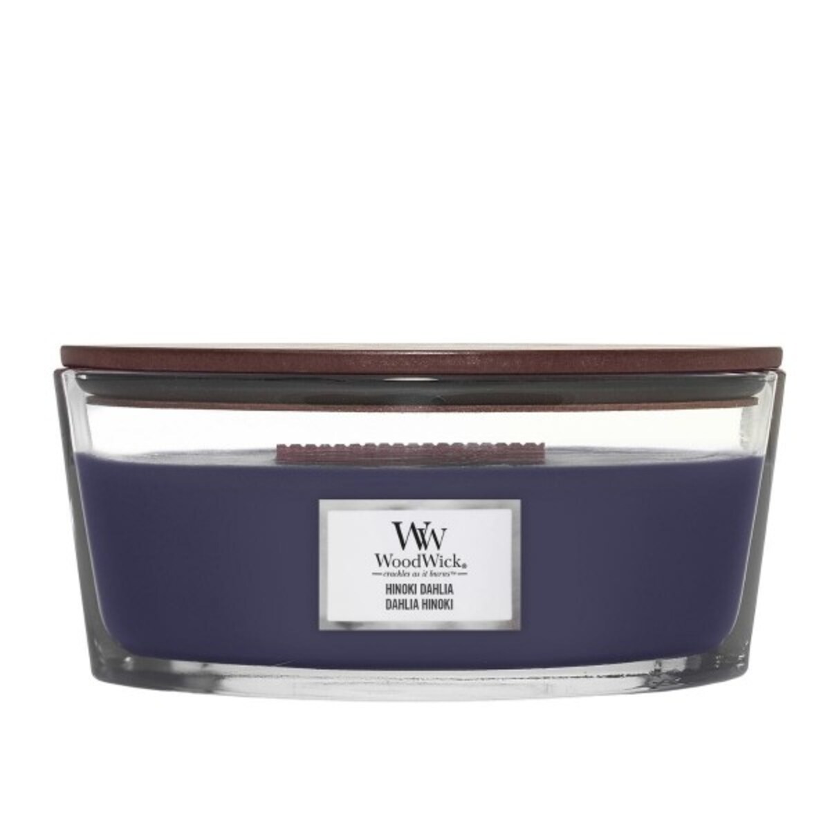 WoodWick świeca Elipsa HINOKI DAHLIA