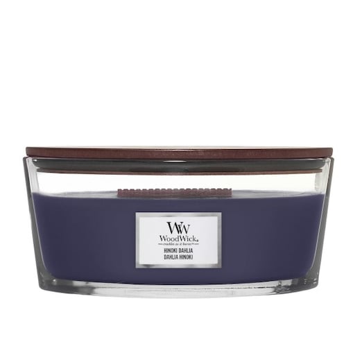 WoodWick świeca Elipsa HINOKI DAHLIA