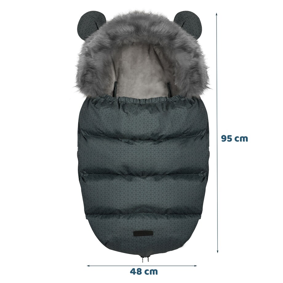 Śpiworek zimowy do wózka gondoli na sanki gruby Ricokids