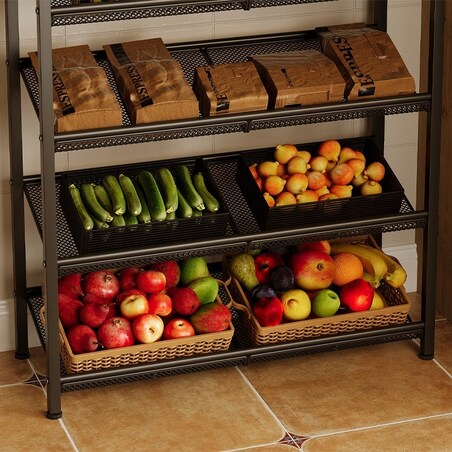 Regał szafka kuchenna jasny brąz retro półka loft 75 cm