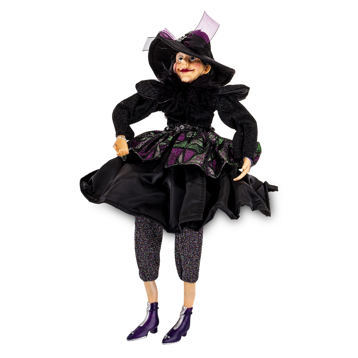 Dekoracja - figurka czarownicy 50x23x23 cm HEXA-8 czarna