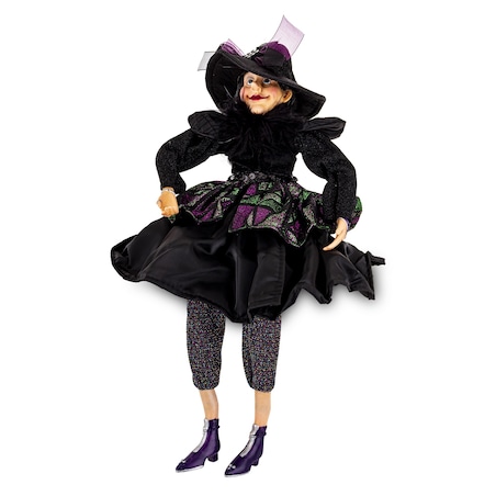 Dekoracja - figurka czarownicy 50x23x23 cm HEXA-8 czarna
