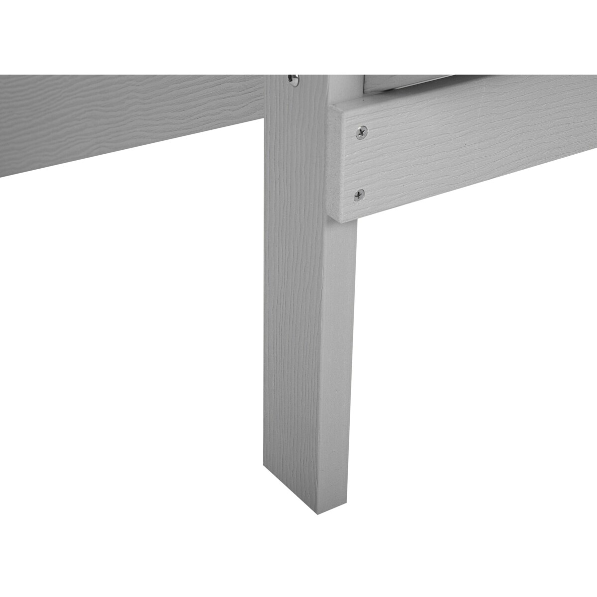 Krzesło ogrodowe z podnóżkiem jasnoszare ADIRONDACK