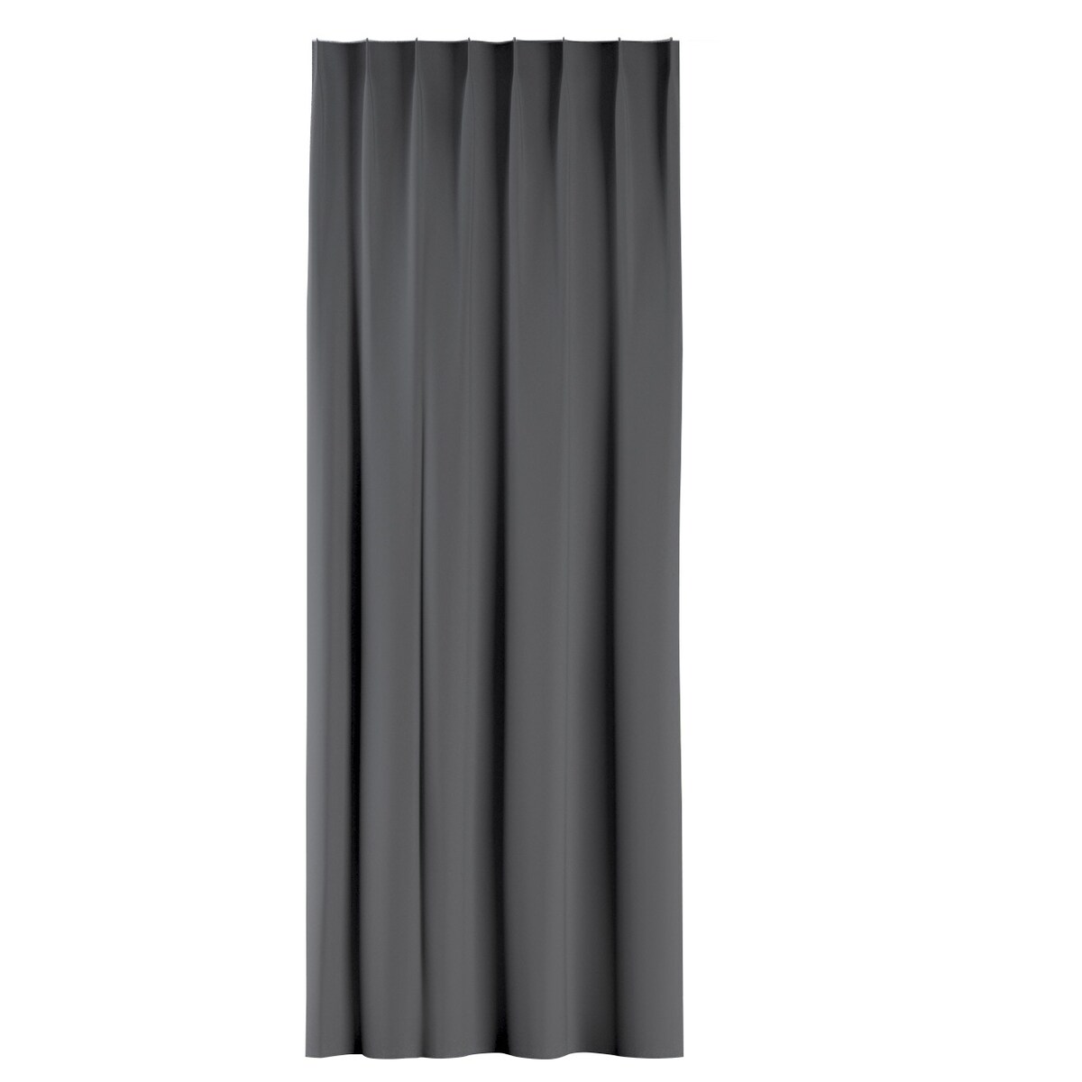 Zasłona na haczykach flex pojedynczych 130x245 grafitowy