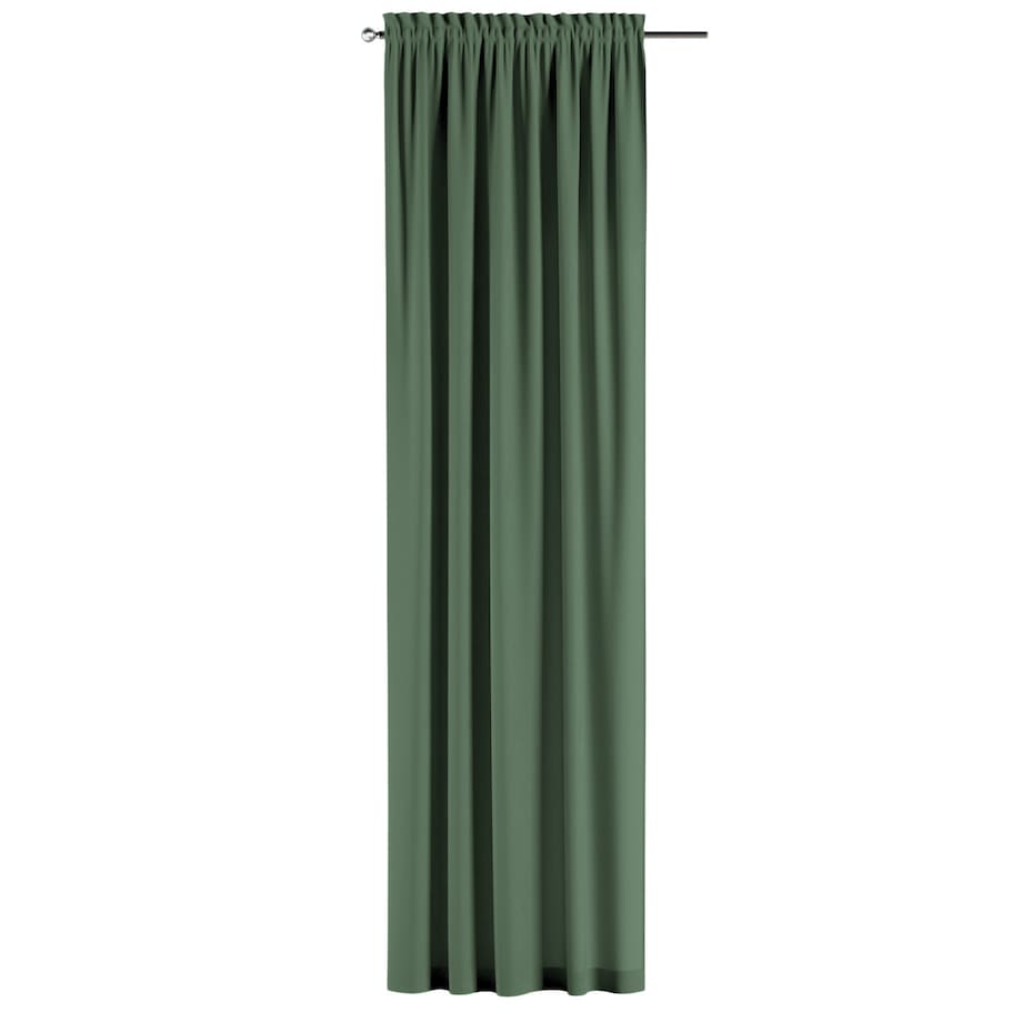 Zasłona na kanale z grzywką 1 szt. 130x245 zielony