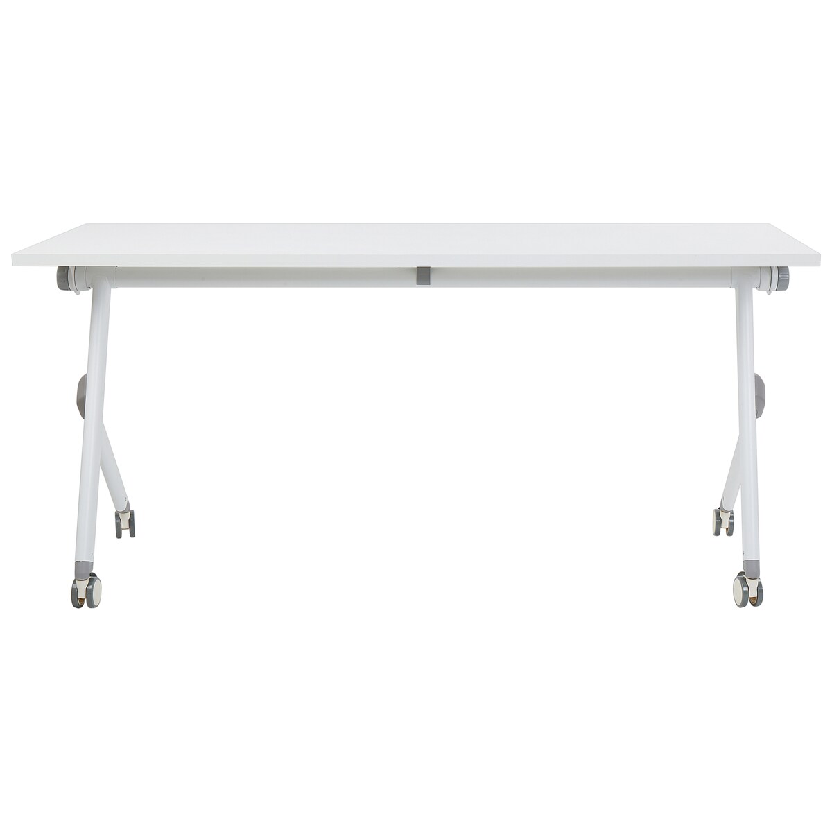 Składane biurko BENDI Biały 160 cm 60 cm z kółkami
