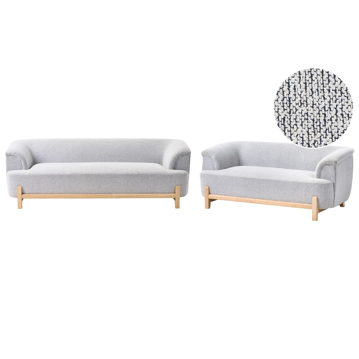 Komplet wypoczynkowy dla 5 osób ALNOR Jasnoszary