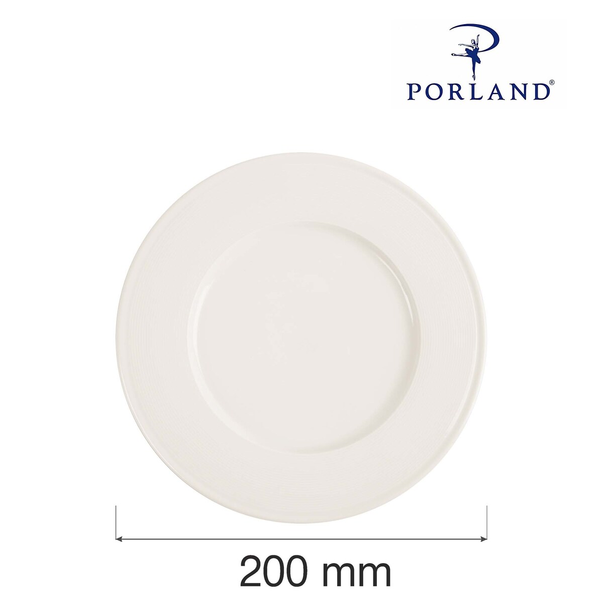 Talerz Płytki Porland Line 200 mm Kremowy