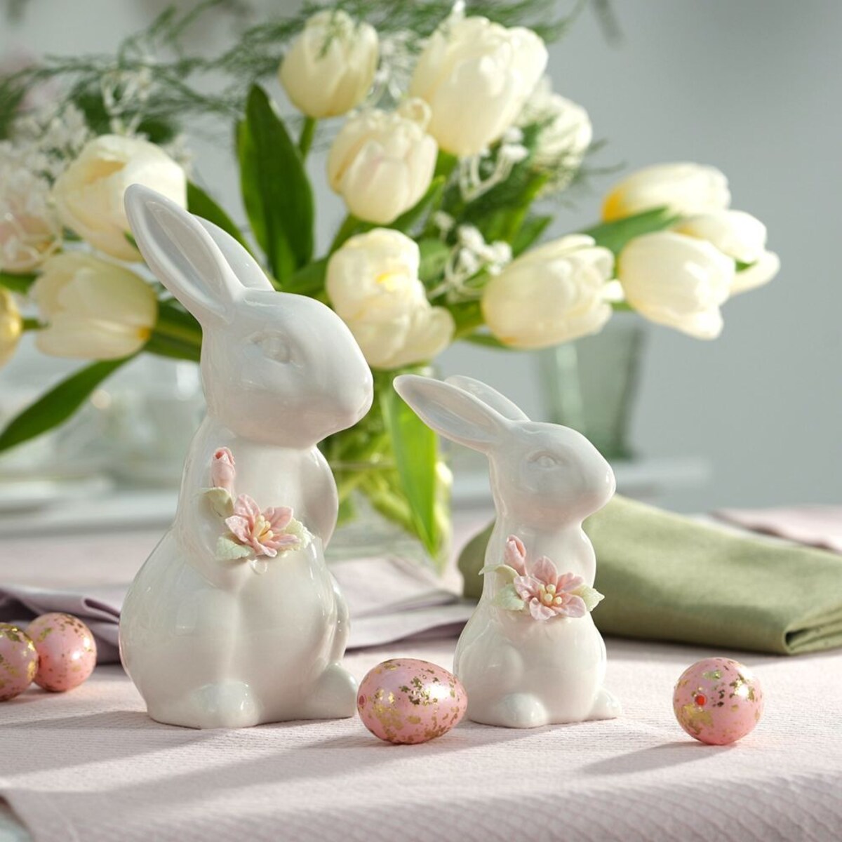 VILLA ITALIA Zajączek porcelanowy 12,5 cm LAURA