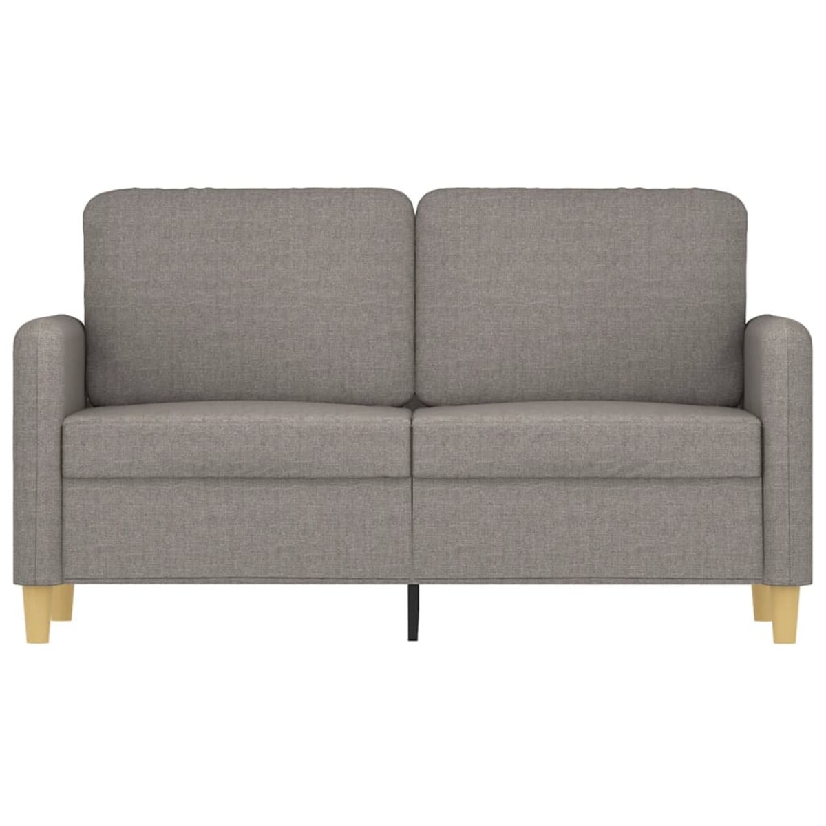 vidaXL Sofa 2-osobowa, kolor taupe, 120 cm, tapicerowana tkaniną
