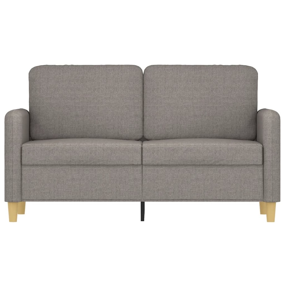 vidaXL Sofa 2-osobowa, kolor taupe, 120 cm, tapicerowana tkaniną
