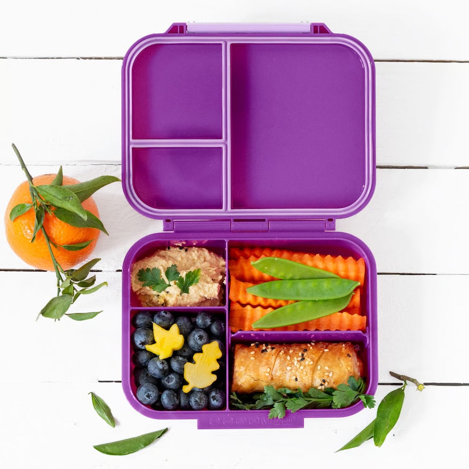 LEKKABOX CLASSIC mini lunchbox z przegródkami, Lilac