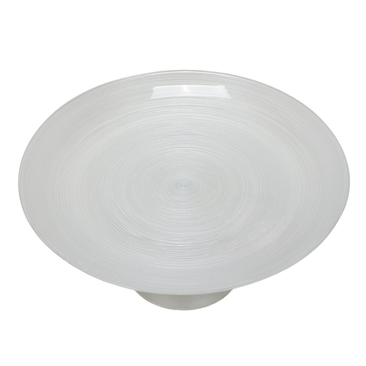 Patera na ciasto nowoczesna, szklana, Ø 28 cm