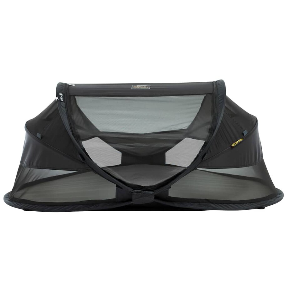 DERYAN Łóżeczko turystyczne Baby Luxe z moskitierą, czarne