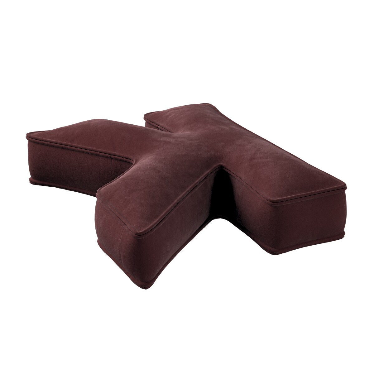 Poduszka literka K, bordowy, 35x40cm, Posh Velvet