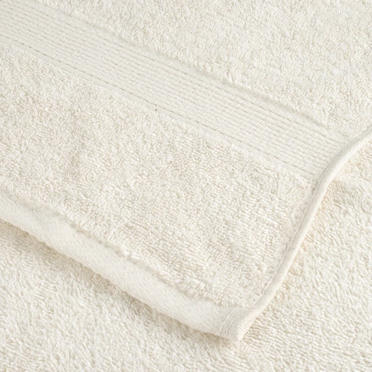 vidaXL Ręczniki premium SOLUND, 2 szt., kremowe, 100x200 cm, 600 g/cm²