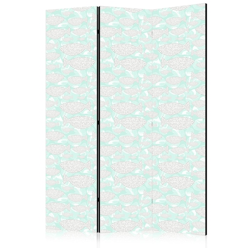 Parawan jednostronny Zwierzęta 135x172 cm 3-częściowy czarny