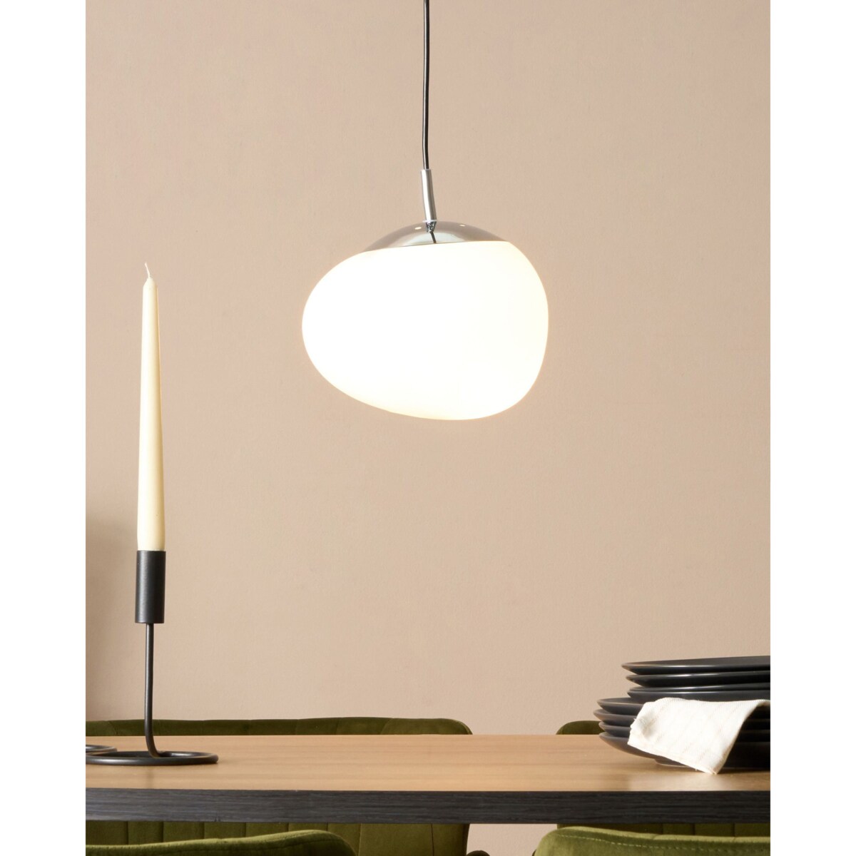 Lampa wisząca LIFFEL Szkło Biały