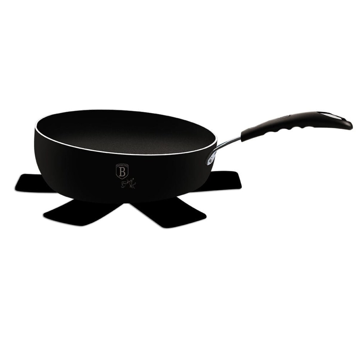 BERLINGERHAUS Poêle à pizza avec surface en titane 36 cm Noir mat Collection BH-7928 - Maison