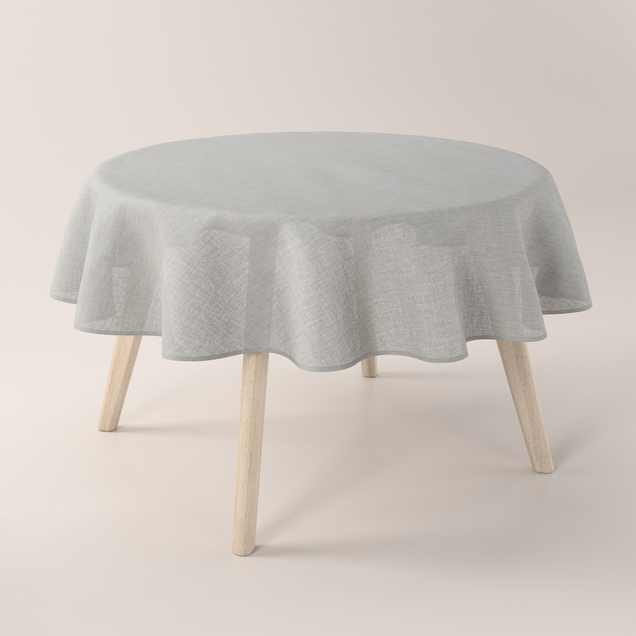 Obrus okrągły 130 x 130 cm szary