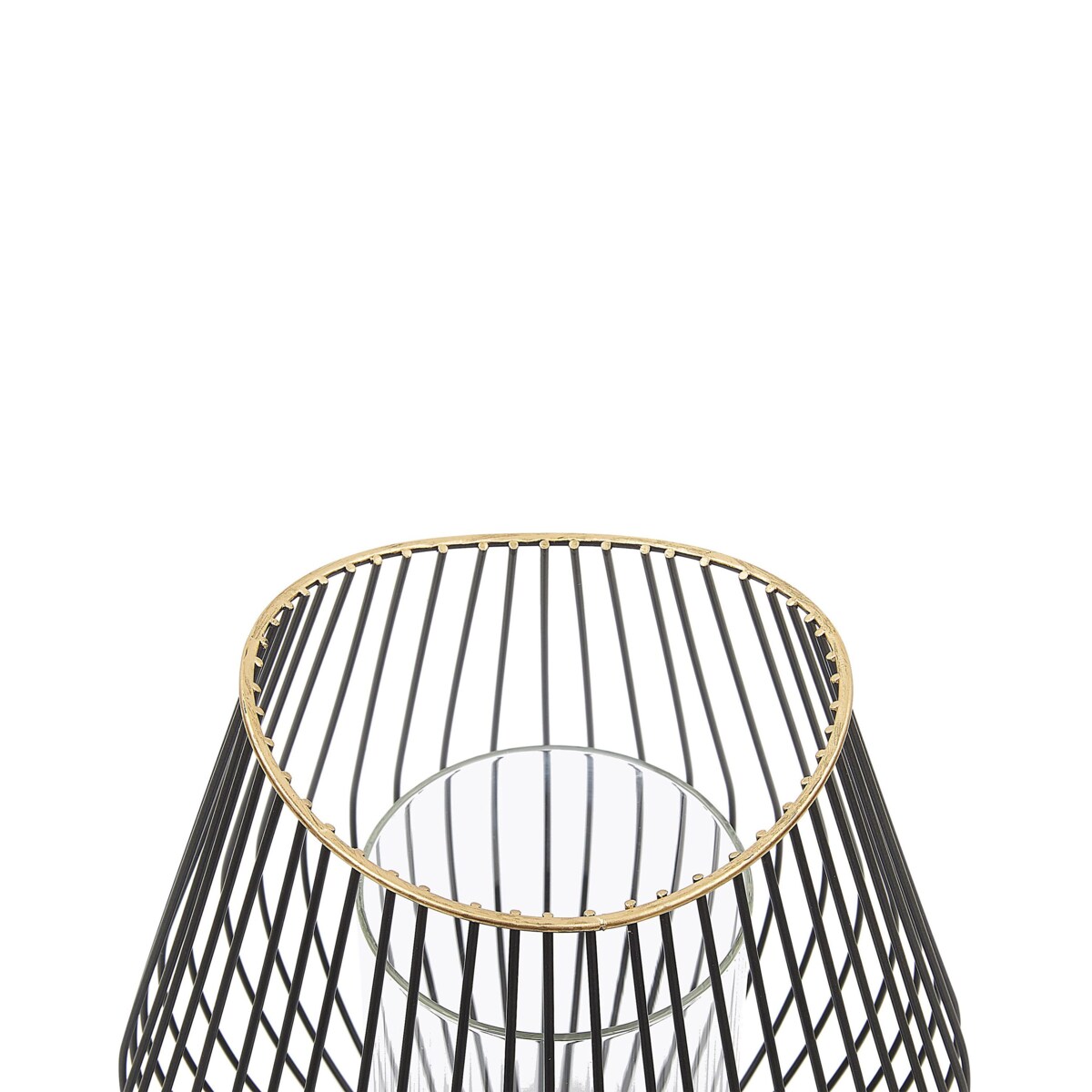 Lampion metalowy 22 cm czarny THURSTON