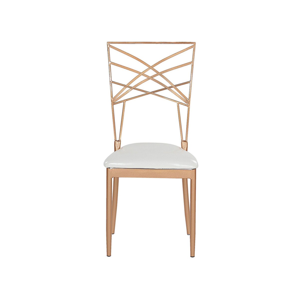 Zestaw 2 krzeseł do jadalni złoty GIRARD