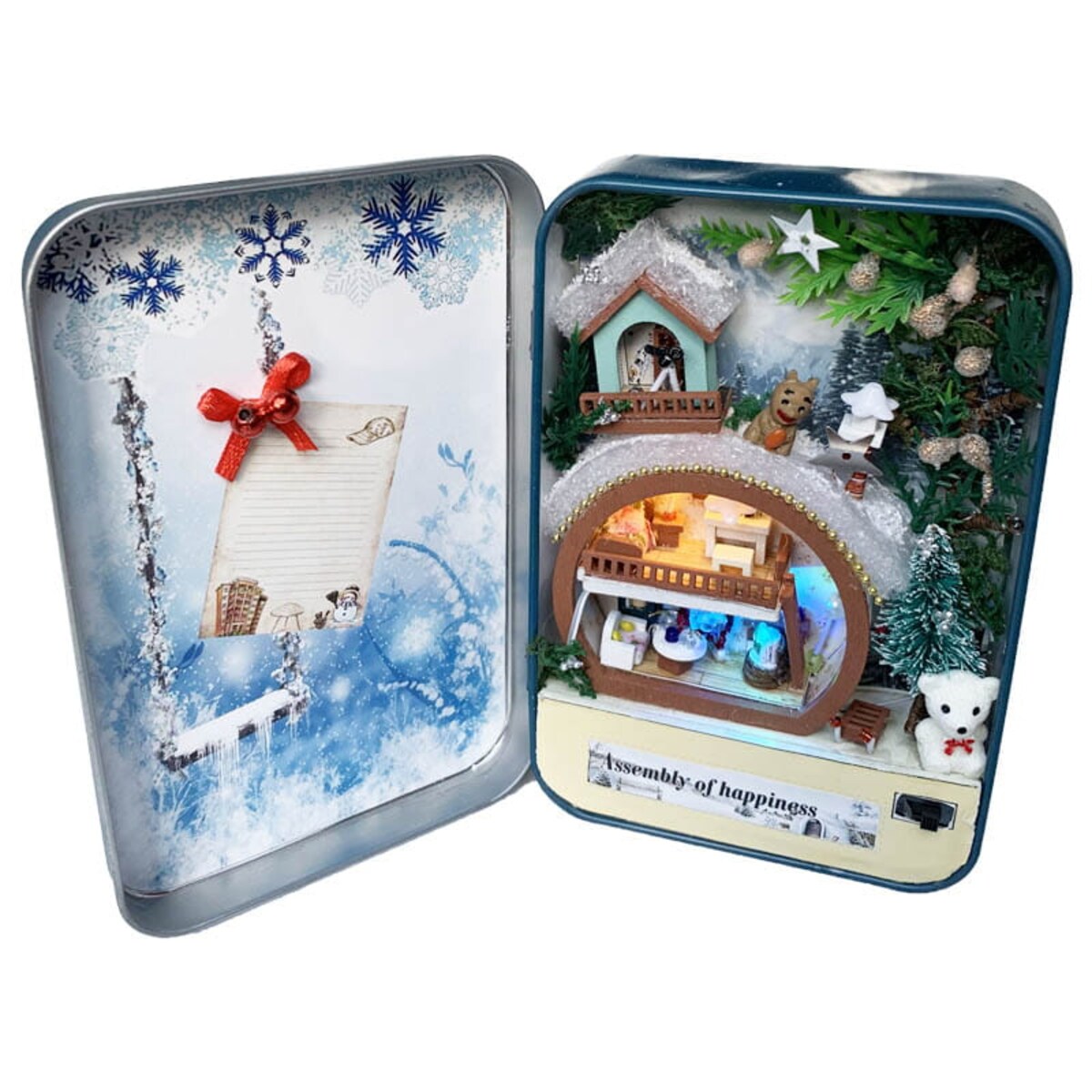 Miniaturowy domek - Zimowa zabawa