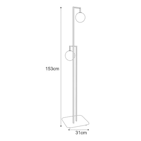 Lampa podłogowa K-5764 z serii PARMA