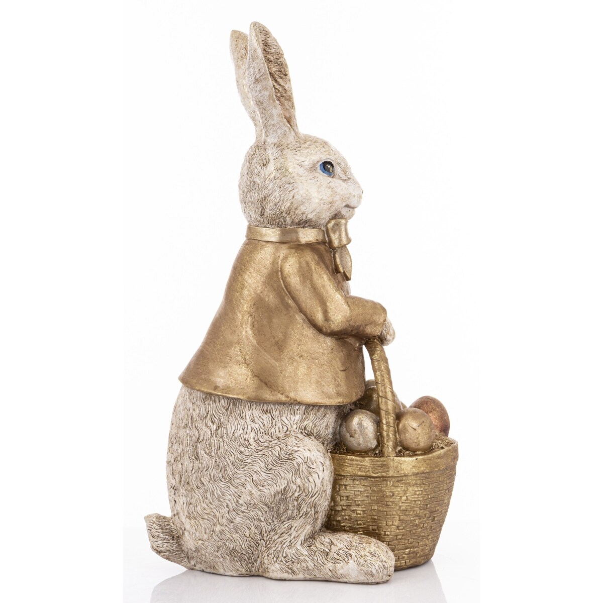 Dekoracja - królik z koszykiem pisanek 50x17x28 cm TRUSIS