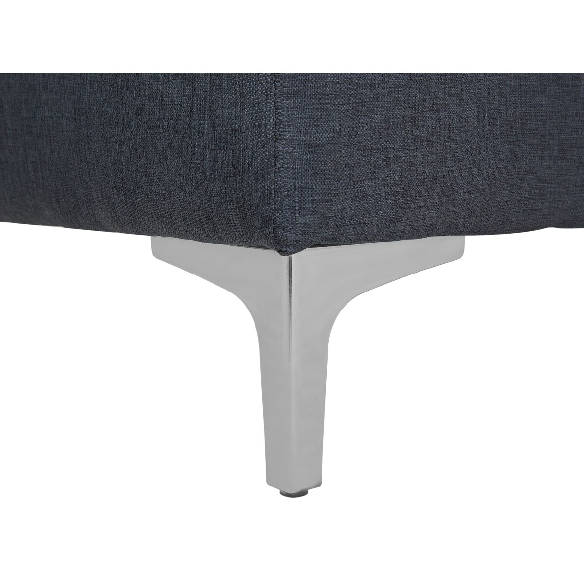 Narożnik rozkładany 6-osobowy z otomaną ciemnoszary ABERDEEN